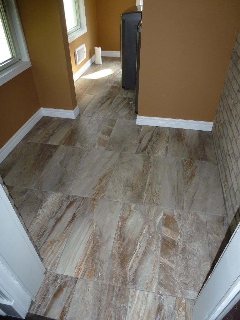 Mudroom Ceramic Tile Installation Cutting Edge Construction
